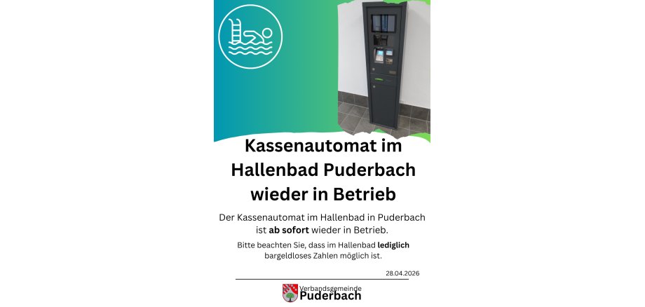 Hallenbad Kassenautomat - 1