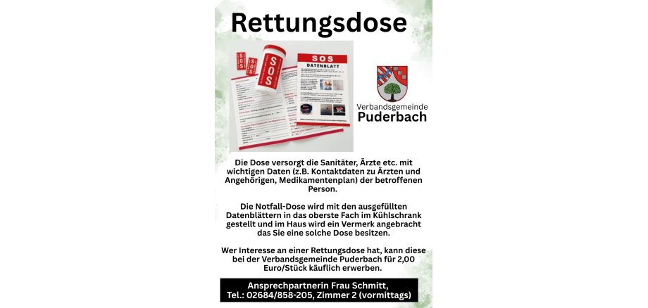 Rettungsdose - 1 Rettungsdose - 1