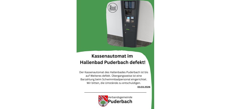 Kassenautomat Hallenbad defekt - 1 Kassenautomat Hallenbad defekt - 1