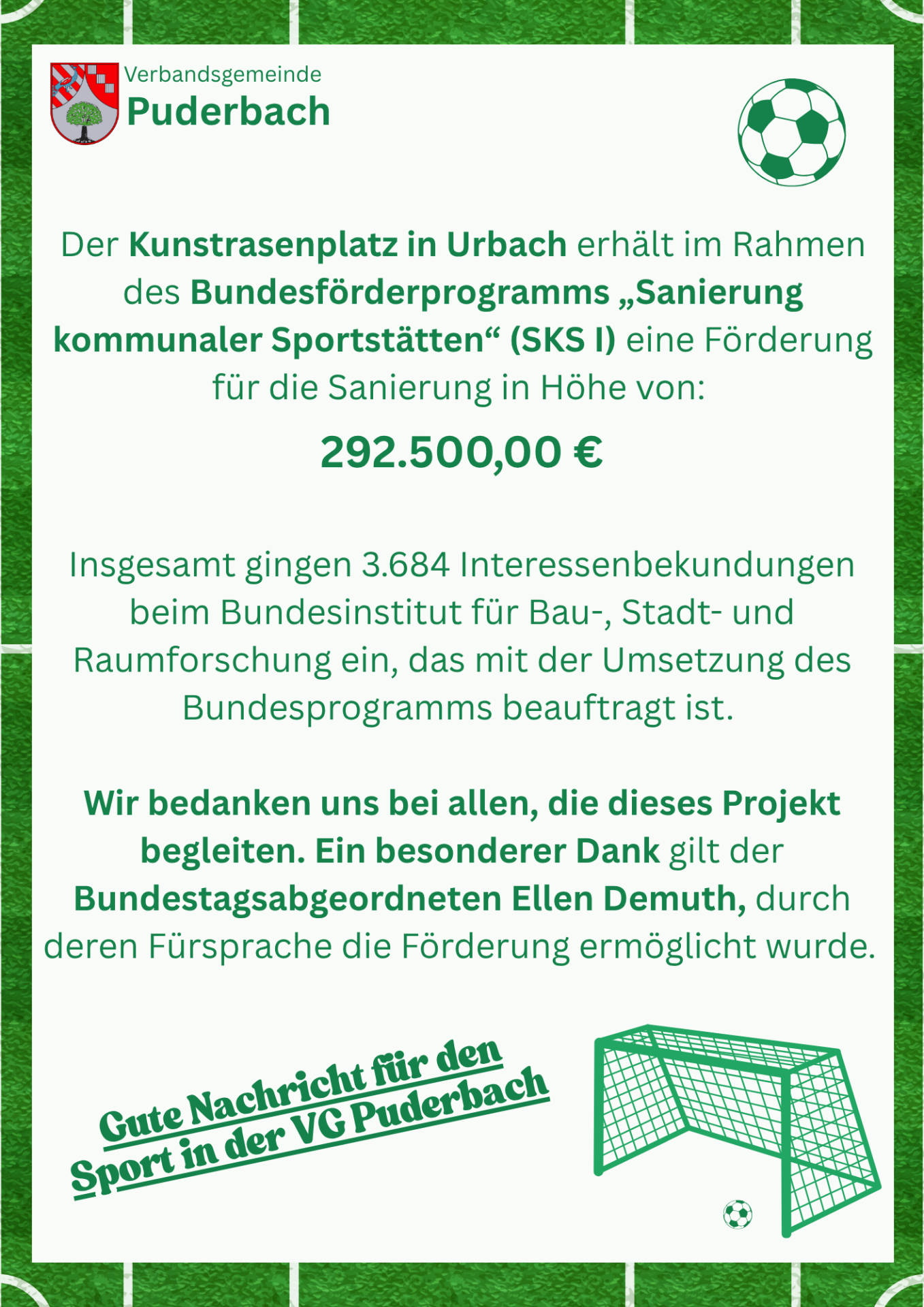 Grün Weiß Illustrierter Stil Fußball Flyer - 1 Grün Weiß Illustrierter Stil Fußball Flyer - 1