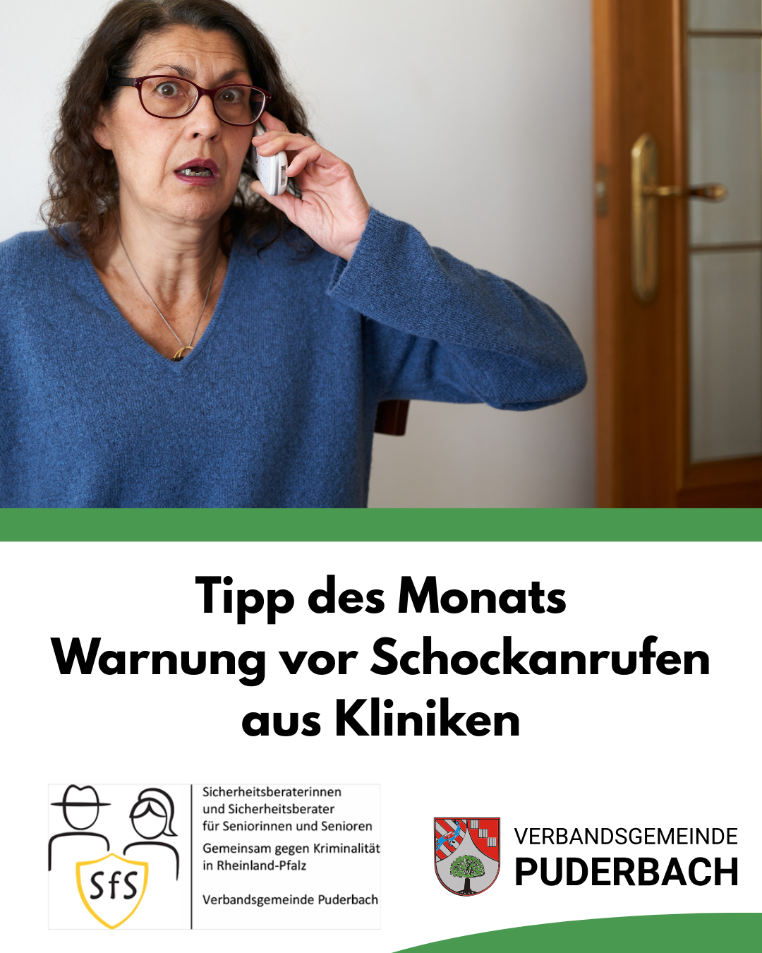 Warnung vor Schockanrufen - 1 Warnung vor Schockanrufen - 1