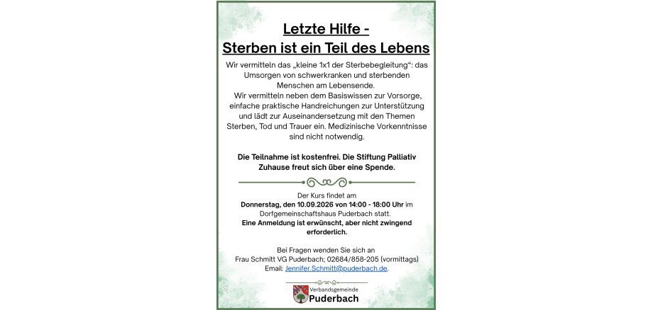 Letzte Hilfe - 1